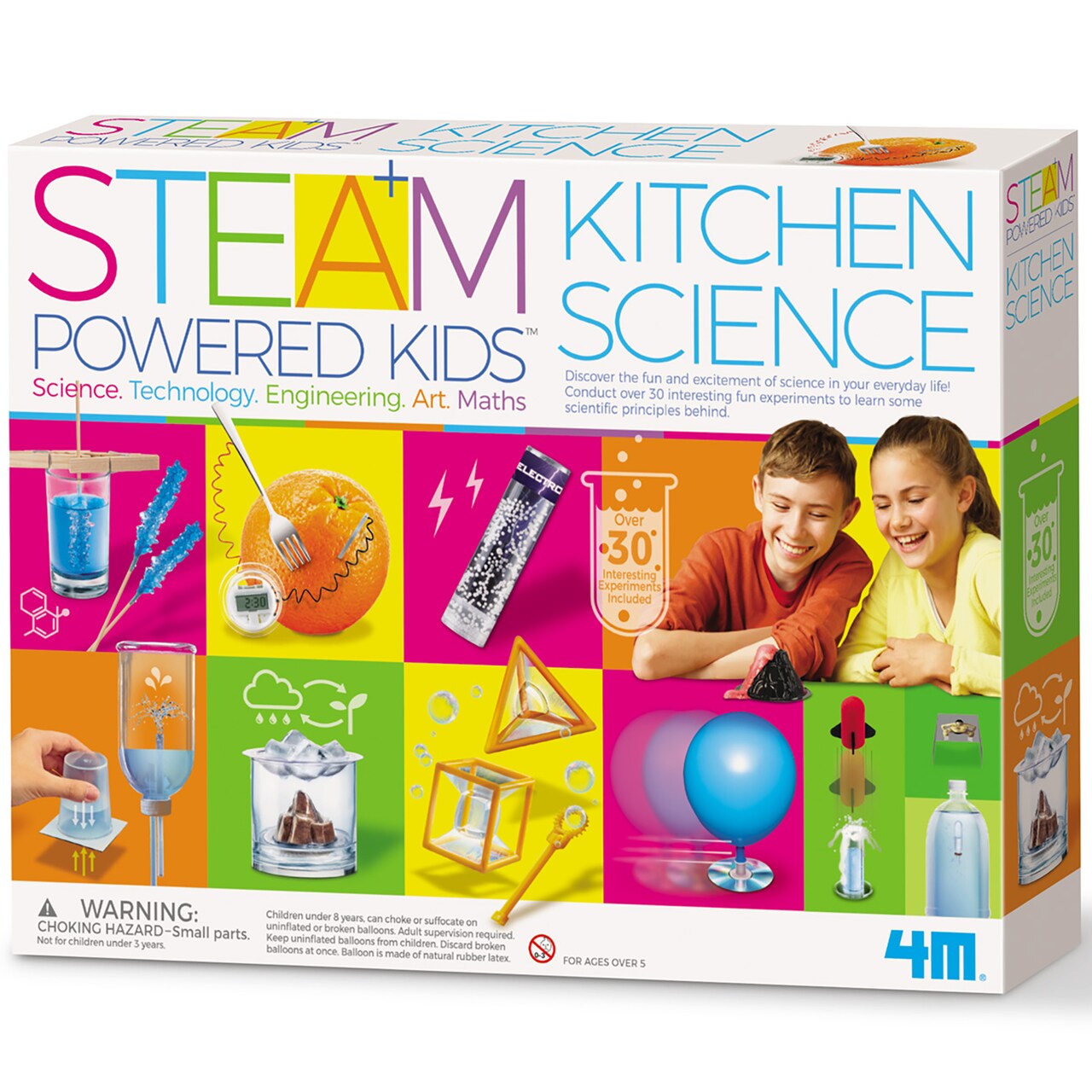4M: STEAM Powered Kidz - Kitchen Science - DIY 30+ Exciting Home Experiments, Interactive Activities, Physics-Chemistry-Earth Science-Math, Kids 5+